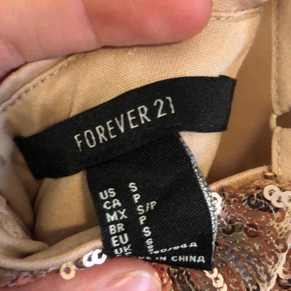 Forever 21 Rose Gold Sequin Dress - Picture 4 of 5